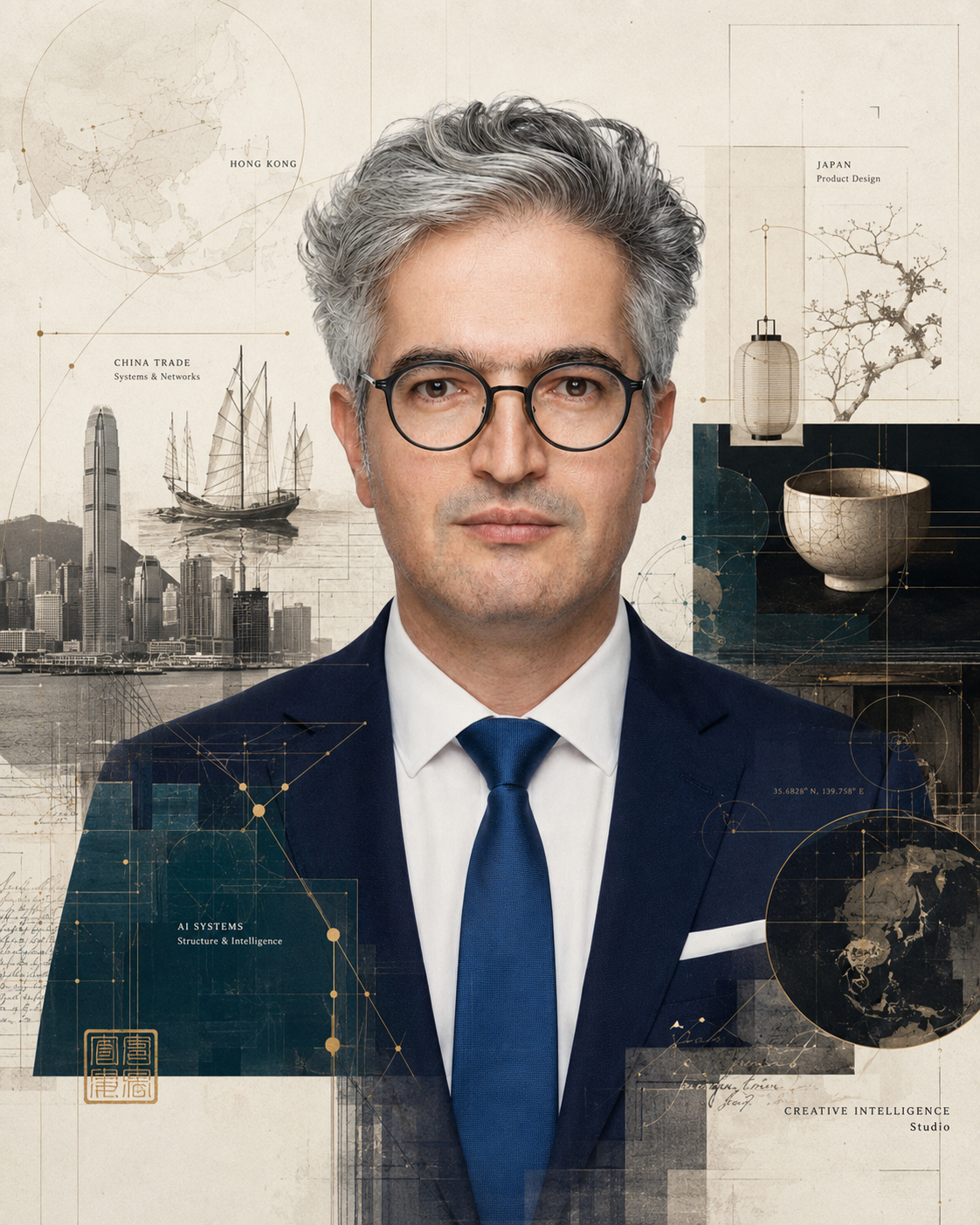 Serkan Aslankiran founder portrait collage